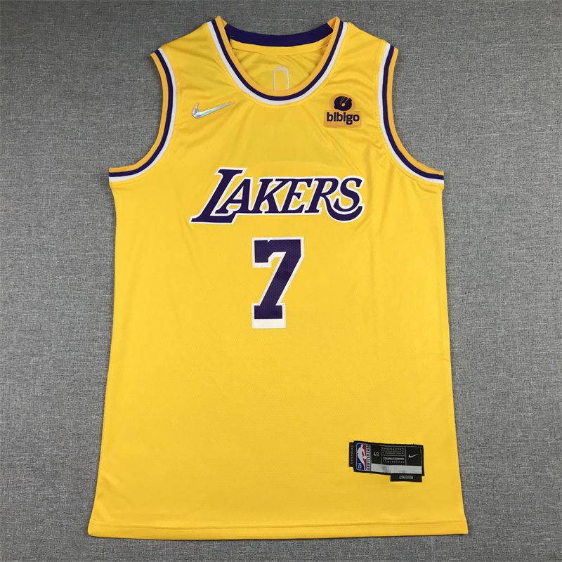 Men Los Angeles Lakers #7 Anthony Yellow 2022 Nike Game NBA Jersey